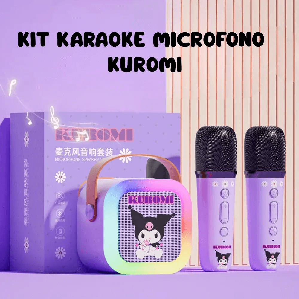 Set Karaoke Para Niñas Bluetooth Inalámbrico Rgb 2 microfonos