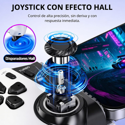 Control Gamer Bluetooth Rgb Portátil Android Ios Pc Gamepad