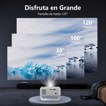 Proyector Smart Android 600 Ansi Ultra Hd Pantalla Táctil A53