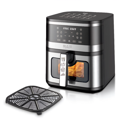 Freidora Sin Aceite RAF Air Fryer Digital Pantalla Táctil 8l