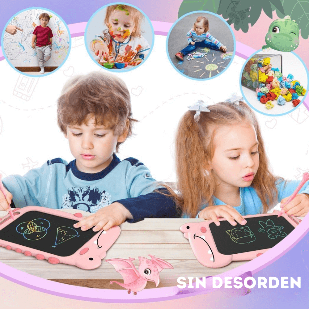 Tableta Magica Escritura Digital Infantil 10inch Dionosaurio