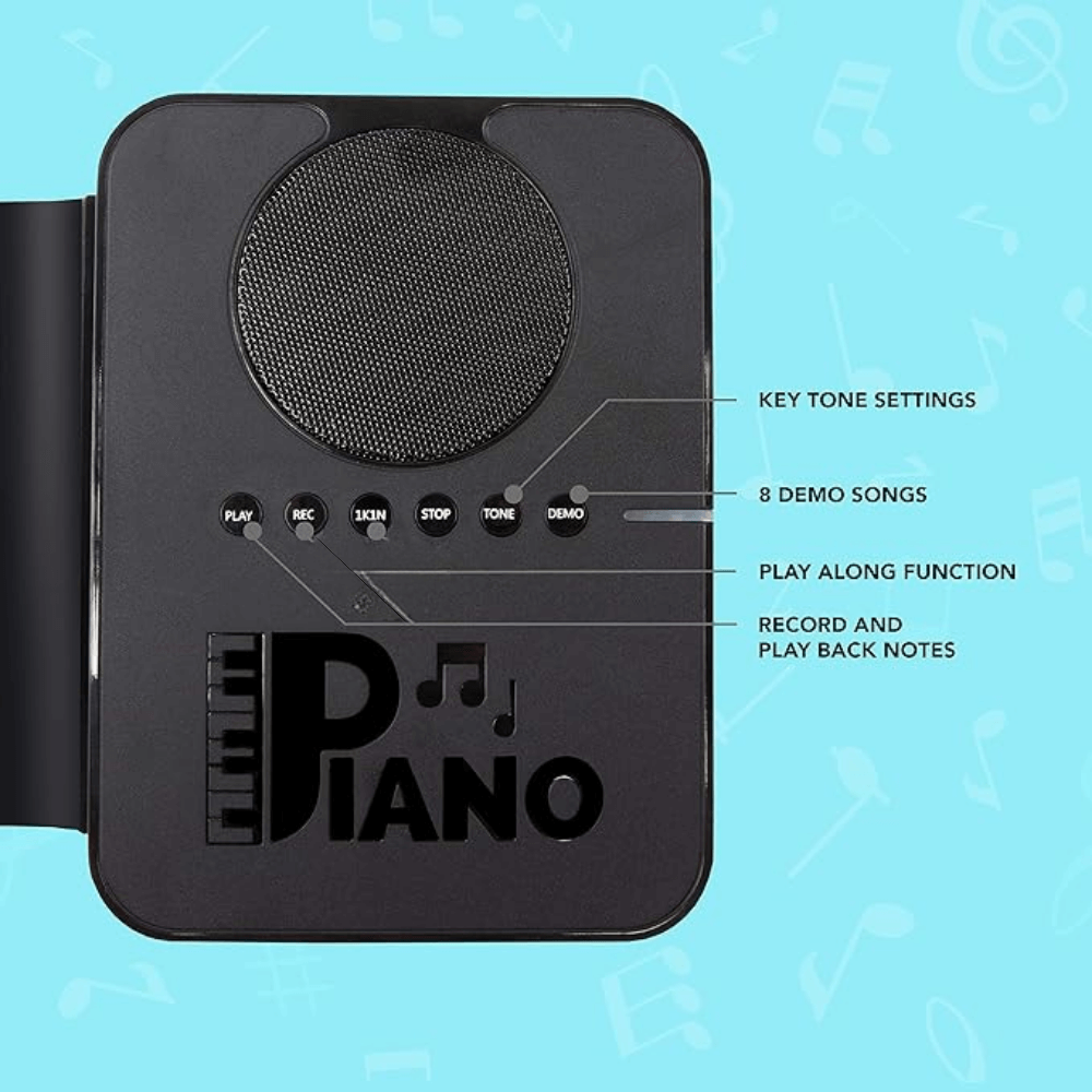 Piano Eléctrico Flexible Enrollable Portátil 37 Teclas Usb