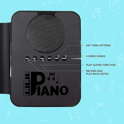 Piano Eléctrico Flexible Enrollable Portátil 37 Teclas Usb