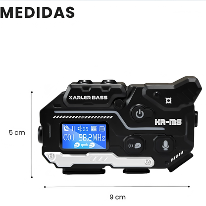 Intercomunicador Casco Moto Llamadas Bluetooth LED RGB KR-M8