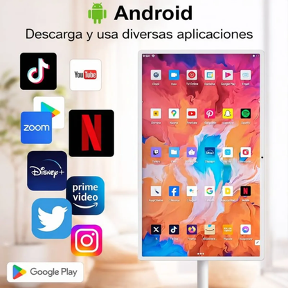 Pantalla Inteligente 24 In Tactil Giratoria Android Portátil