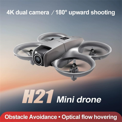 Mini Drone H21 Dual Cámara HD Wifi Sensor Obstáculos UAV FPV