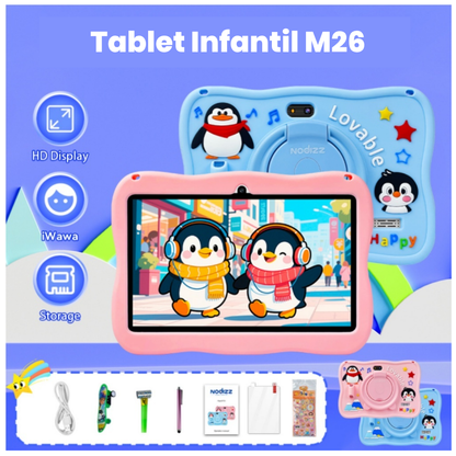 Tablet Educativa Para Niños Android Con Control Parental M26