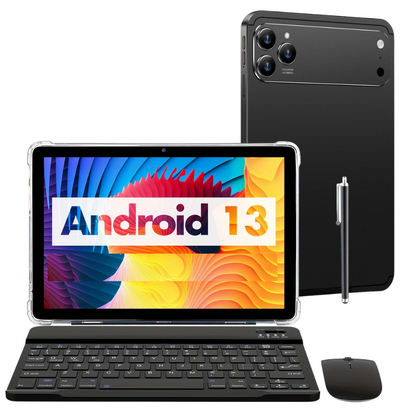 TAB3 Tablet Celular Dual Sim Android 13 + Teclado/Mouse/Lápiz Óptico