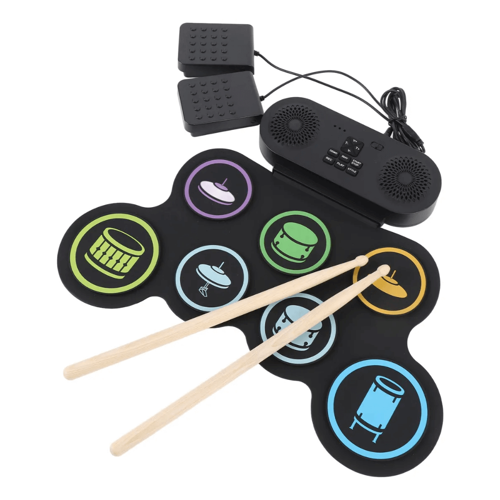 Batería Electrónica Tambor Portátil Recargable Flexible G896