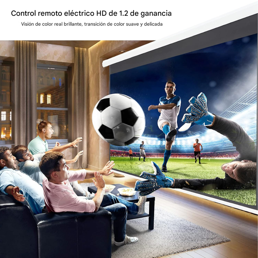 Telón Pantalla De Proyector Eléctrico 84 Pulgadas 16:9 4k/8k
