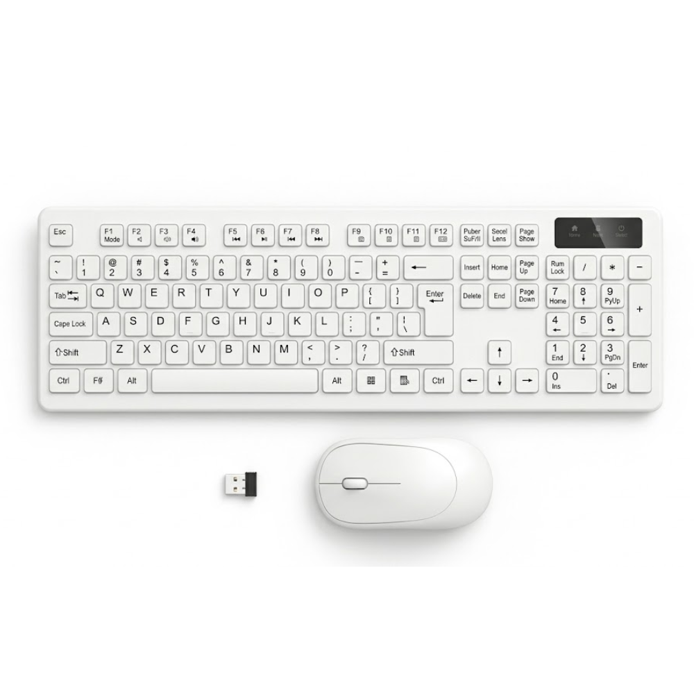 Combo Teclado Numérico Y Mouse Óptico K-06 Inalámbrico USB