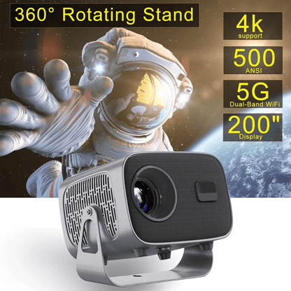 Proyector 4k Inteligente A10 Android Smart Tv 500 Ansi Lumenes