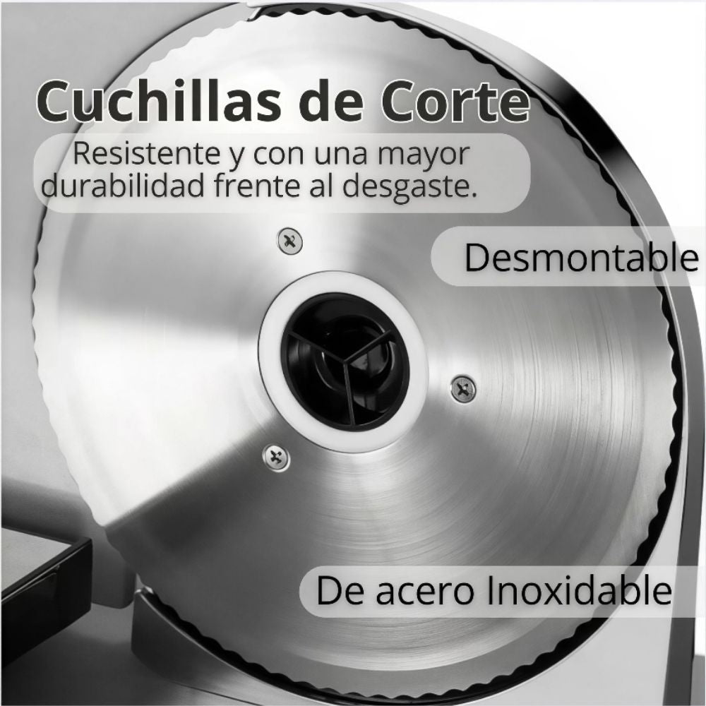 Rebanadora De Carne Sokany Eléctrica Acero Inoxidable 500w