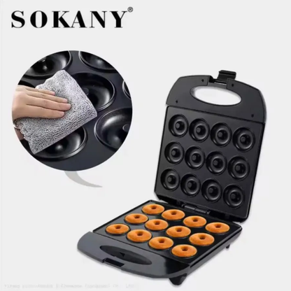 Maquina Mini Donas Eléctrica Antiadherente X12 Sokany Sk-821