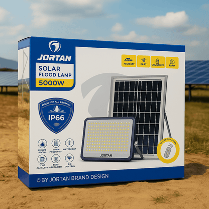 Reflector Solar Jortan 5000w Lampara Led Exterior Ip66