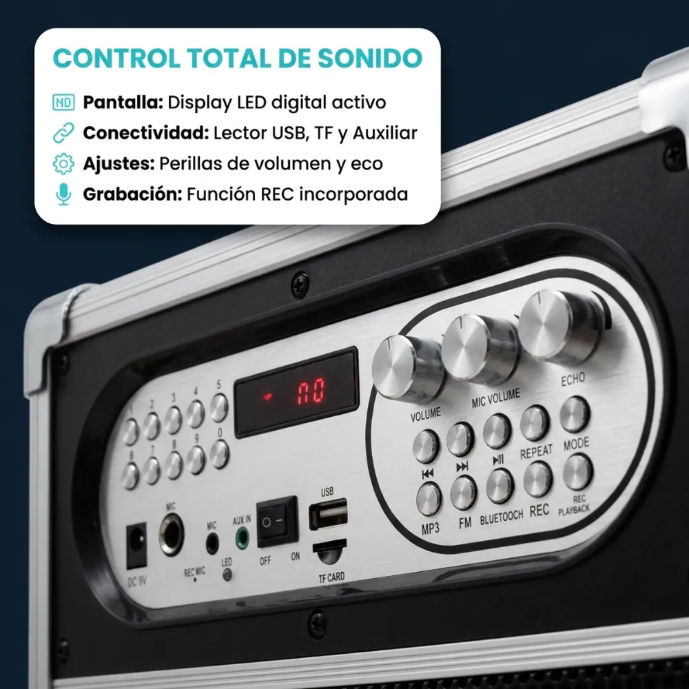 Parlante Portátil Profesional Bleytec 400w Bluetooth SP-BC1455