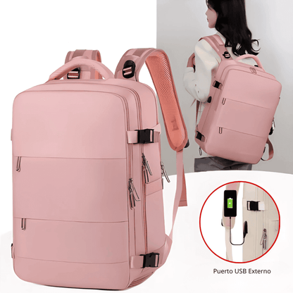 Morral De Mano Para Cabina De Viaje + Organizador Ropa 7 Set