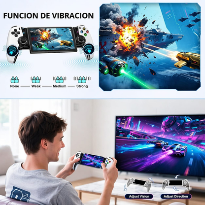 Control Gamer Bluetooth Rgb Portátil Android Ios Pc Gamepad