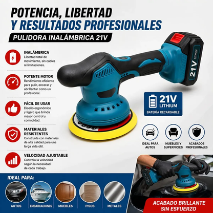 Polichadora Manual Inalámbrica Multifuncional Recargable 36V