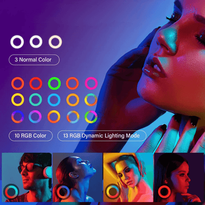 Aro De Luz Led Táctil 56cm Rgb Para Móvil, Cámaras Trípode