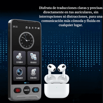 Traductor Voz Smart Ia Tiempo Real 142 Idiomas Portátil T02