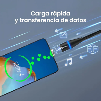 Cable Usb 3 En 1 Salida Tipo C, V8 Y Lightning 1hora Cab253