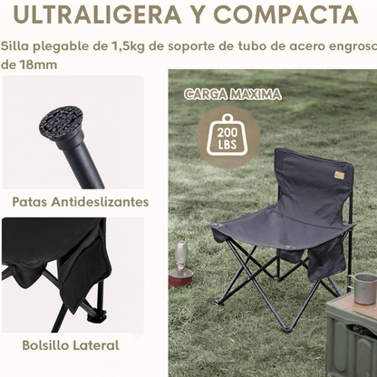 Juego De Camping Set Mesa 95cm 4 Sillas Plegables Portatil