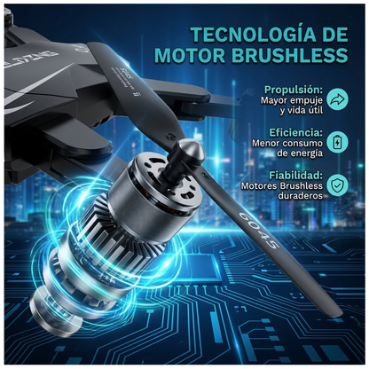 Drone GPS Camara 720P HD Wifi Motor Brushless Dual Batery S6