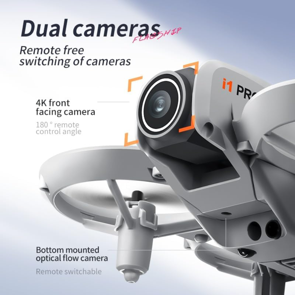 Mini Drone H21 Dual Cámara HD Wifi Sensor Obstáculos UAV FPV
