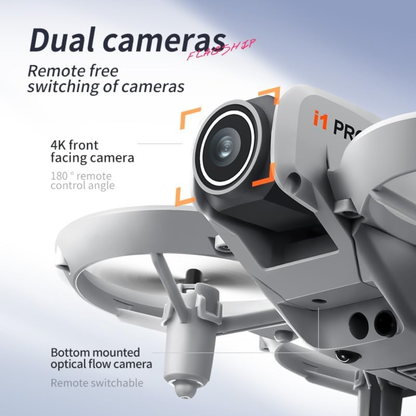 Mini Drone H21 Dual Cámara HD Wifi Sensor Obstáculos UAV FPV
