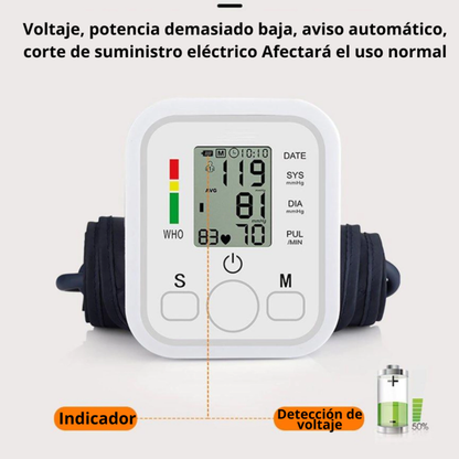 Tensiómetro Digital De Brazo Profesional Presión Arterial con Voz