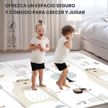 Tapete Para Bebes Plegable Colchoneta Suave Doble 200x180cm