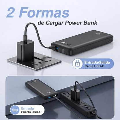 1hora Power Bank Batería Portátil 10.000mah 22.5w Bat101