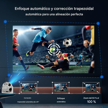Mini Proyector Android 4k Enfoque Automatico 200 Ansi Jy360