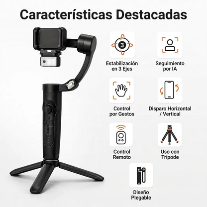 Estabilizador Gimbal Movil 3ejes Seguimiento Facial M3 Alpro