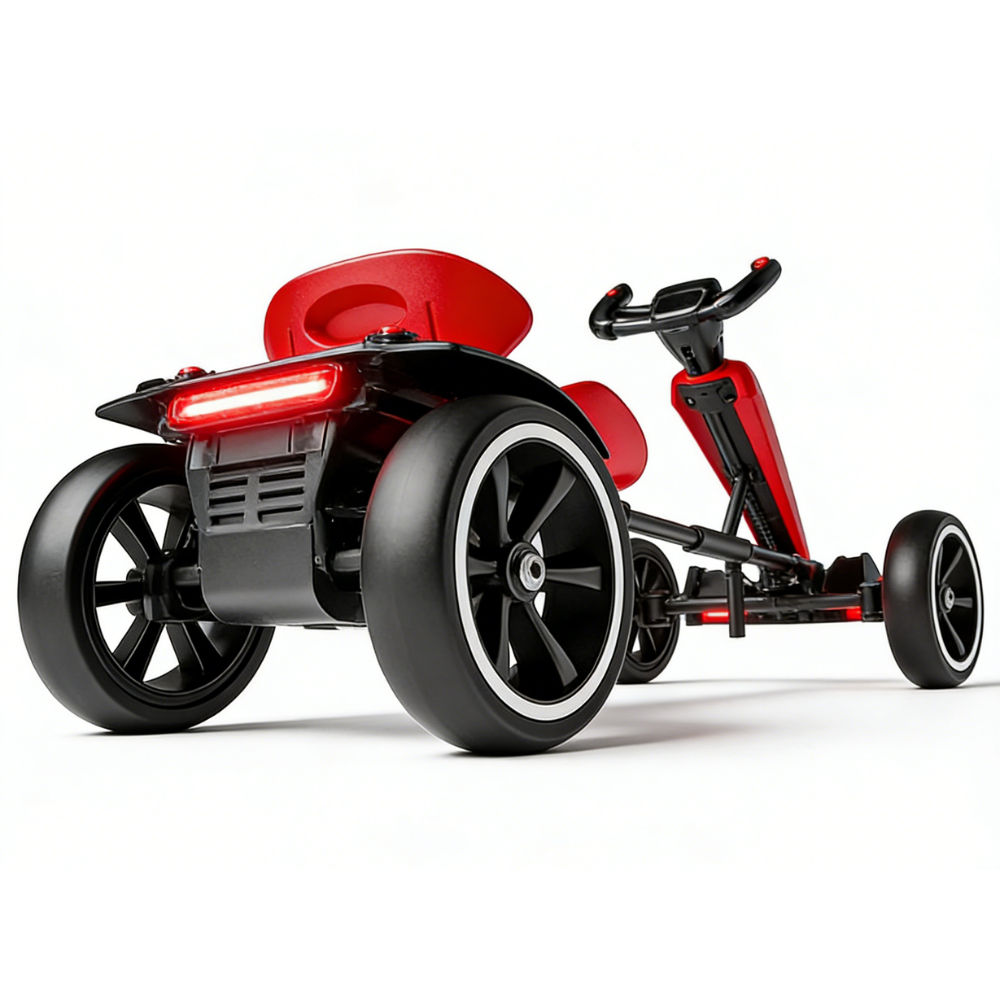 Carrito Go Kart Eléctrico Plegable Niños 4-8 Años 8km/h 30kg