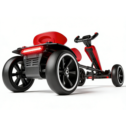 Carrito Go Kart Eléctrico Plegable Niños 4-8 Años 8km/h 30kg
