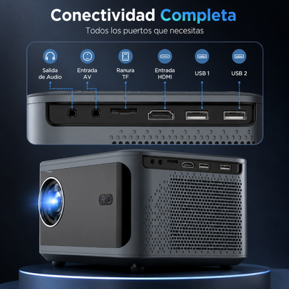 Proyector Smart Android 500Ansi Ultra Hd Wifi Auto Focus JY540