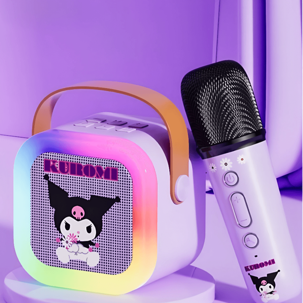 Set Karaoke Para Niñas Bluetooth Inalámbrico Rgb 2 microfonos