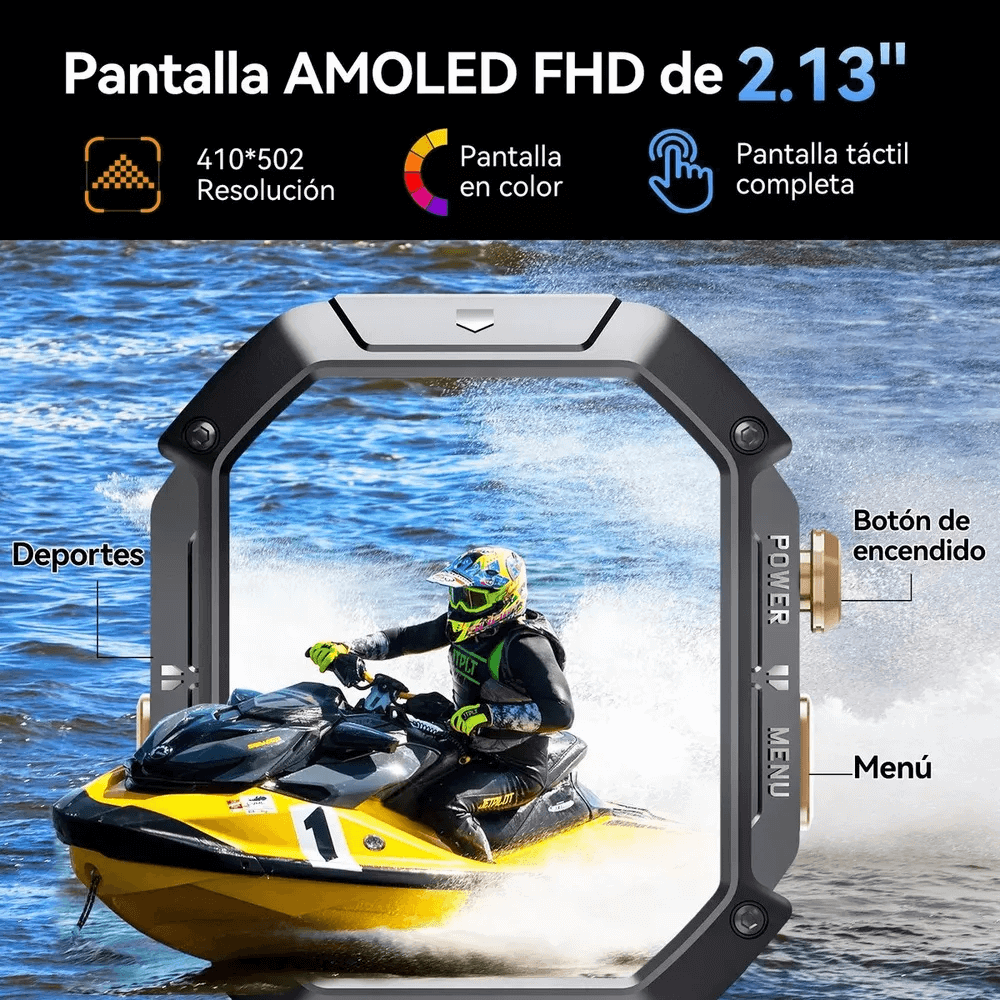 Reloj Inteligente Smartwtach Cubot X1 2.13in Amoled Llamadas Bt