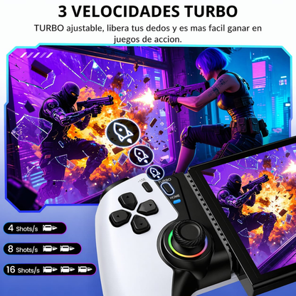 Control Gamer Bluetooth Rgb Portátil Android Ios Pc Gamepad