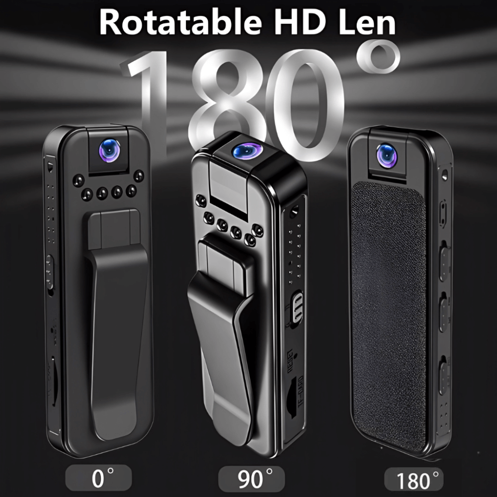 Cámara Corporal Wifi 1080p Full Hd Body Cam Giratoria 180 L7