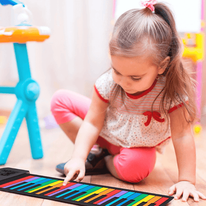 Piano Eléctrico Flexible Enrollable Portátil 37 Teclas Usb