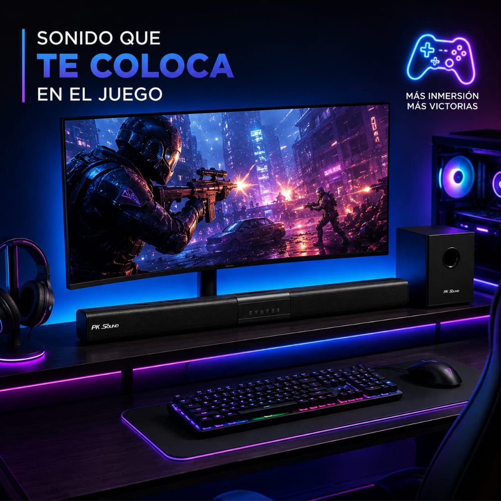 Barra De Sonido Profesional Pk Sound 2.1 Teatro En Casa S508