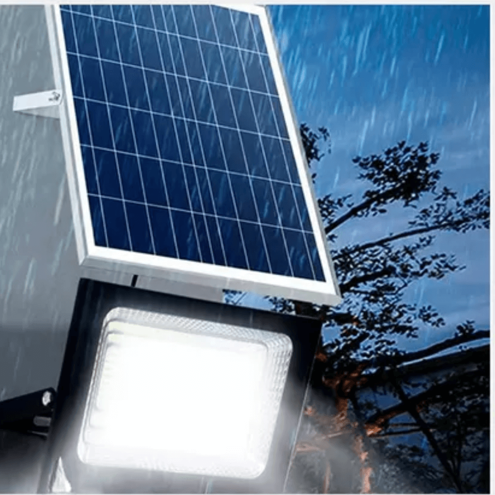 Reflector Lampara Led Panel Solar Exterior 100w Recargable