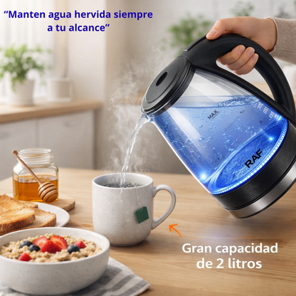Hervidor De Agua Eléctrico Raf 2litros Base Acero Inoxidable RAF