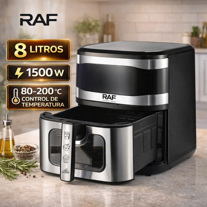 Freidora Sin Aceite RAF Air Fryer Digital Pantalla Táctil 8l