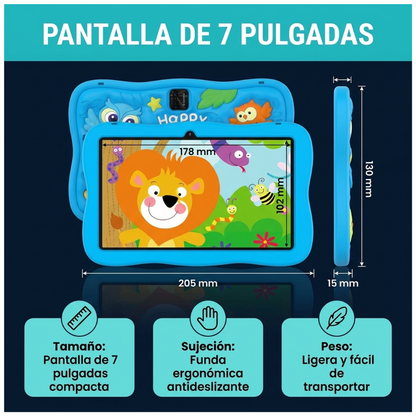 Tablet Educativa Para Niños Android Con Control Parental M26