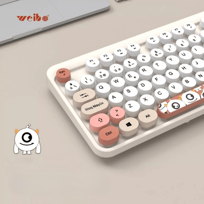 Combo Teclado y Mouse Inalámbricos USB 2.4G 105 Teclas Weibo