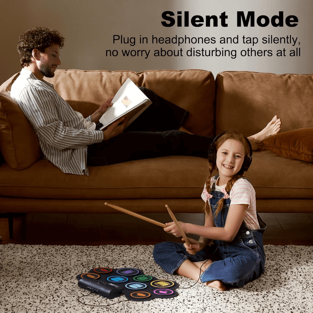Batería Electrónica Juegos Tambores Bluetooth 7 Almohadillas